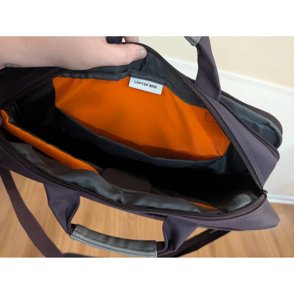 Brinch Laptop Messenger Bag Dark Purple Shoulder Briefcase Carrying Case